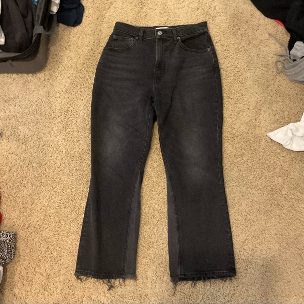 Abercrombie kick flare ultra high rise jeans